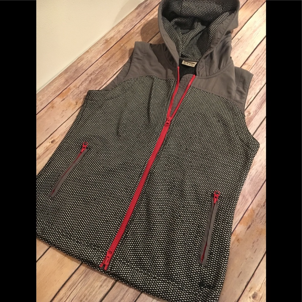 Kavu full zip hooded vest Small